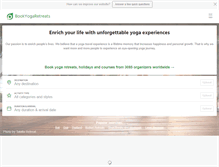 Tablet Screenshot of bookyogaretreats.com